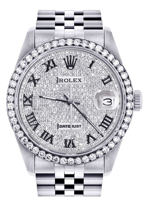 mens diamond rolex|rolex datejust 36 with diamonds.